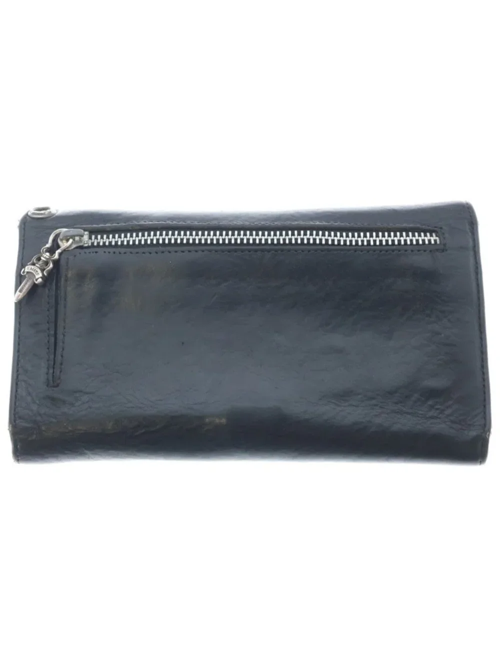 Chrome Hearts Wave Leather Wallet Black